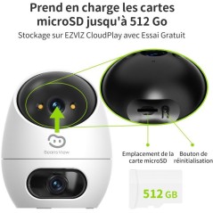Caméra de surveillance - BEANS VIEW - D220 Dual 2K - Intérieur - WiF