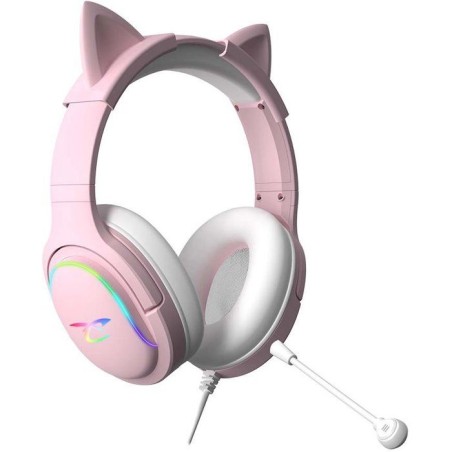 Casque gaming - SUBSONIC - Spectra LED Rose - Haut-parleurs 50 mm - LE