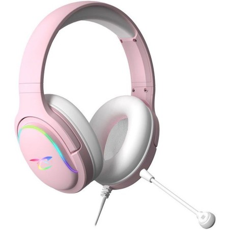Casque gaming - SUBSONIC - Spectra LED Rose - Haut-parleurs 50 mm - LED RGB dynamiques - Multi-plateformes