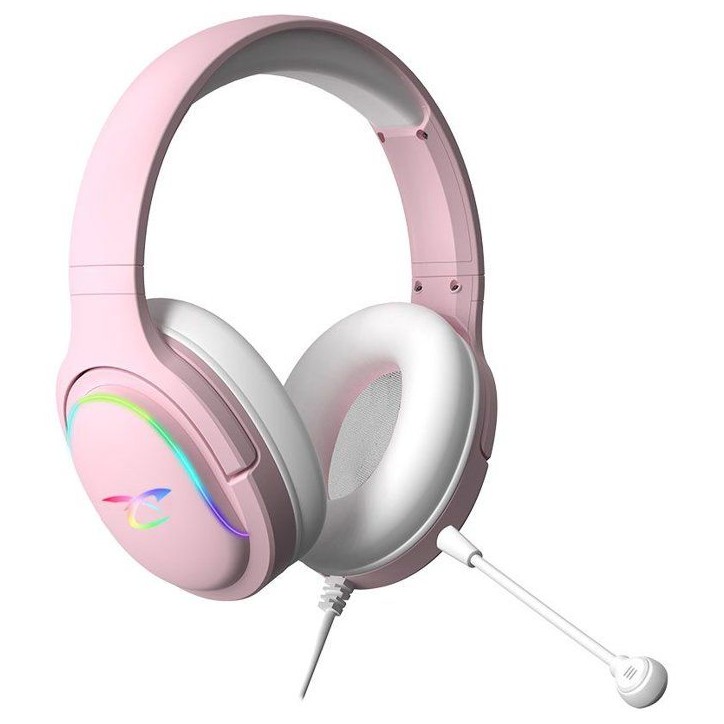 Casque gaming - SUBSONIC - Spectra LED Rose - Haut-parleurs 50 mm - LED RGB dynamiques - Multi-plateformes