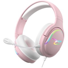 Casque gaming - SUBSONIC - Spectra LED Rose - Haut-parleurs 50 mm - LE