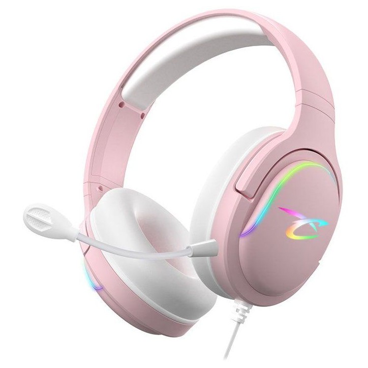 Casque gaming - SUBSONIC - Spectra LED Rose - Haut-parleurs 50 mm - LED RGB dynamiques - Multi-plateformes