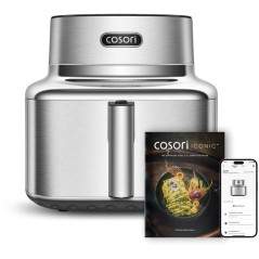 Airfryer - COSORI - Smart Air Fryer ICONIC Single - 6,2 L - Silver - Acier inoxydable