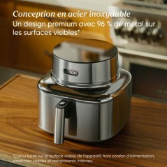 Airfryer - COSORI - Smart Air Fryer ICONIC Single - 6,2 L - Silver - A