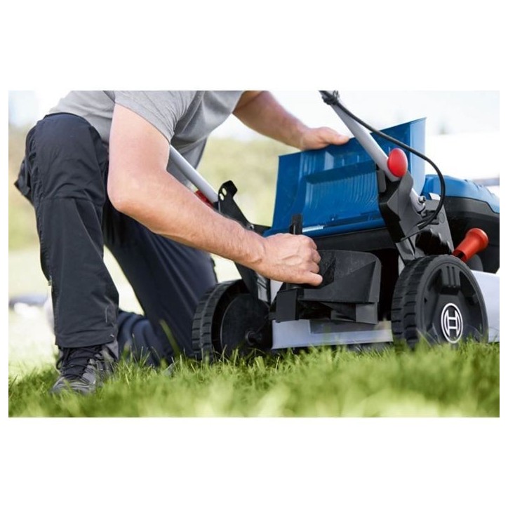 Bosch Professional 18V Tondeuse a gazon sans-fil GRA 18V2-46 (46 cm de coupe, bac ramassage 60 l, mulching) sans batterie