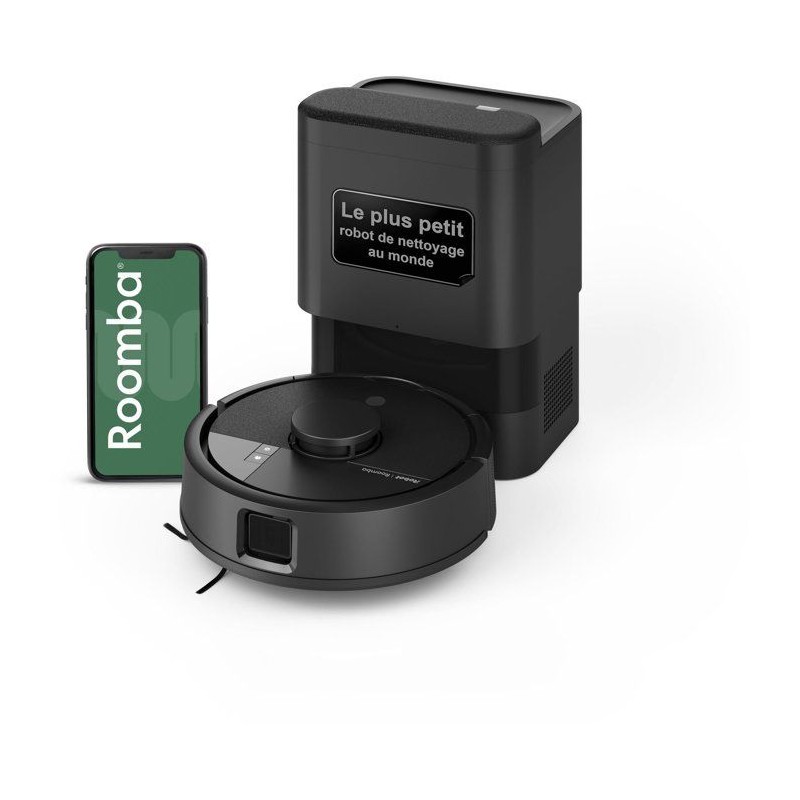 iRobot Roomba Mini Noir - Robot Aspirateur Laveur + Base Autoempty -
