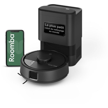 iRobot Roomba Mini Noir - Robot Aspirateur Laveur + Base Autoempty -