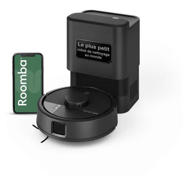 iRobot Roomba Mini Noir - Robot Aspirateur Laveur + Base Autoempty - 7000 Pa - Sac a poussiere (station) 2,5 L iRobot Roomba Mini Noir - Robot Aspirateur Laveur + Base Autoempty - 7000 Pa - Sac a poussiere (station) 2,5 L