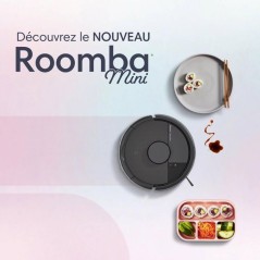 iRobot Roomba Mini Noir - Robot Aspirateur Laveur + Base Autoempty - 7000 Pa - Sac a poussiere (station) 2,5 L