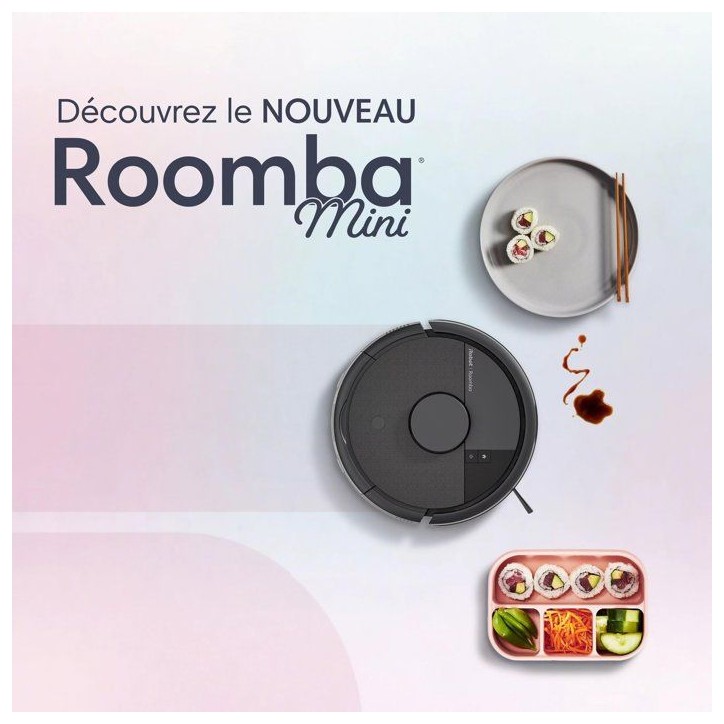 iRobot Roomba Mini Noir - Robot Aspirateur Laveur + Base Autoempty - 7000 Pa - Sac a poussiere (station) 2,5 L iRobot Roomba Mini Noir - Robot Aspirateur Laveur + Base Autoempty - 7000 Pa - Sac a poussiere (station) 2,5 L