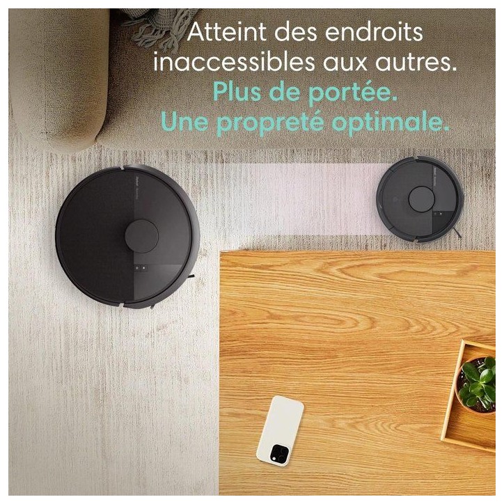 iRobot Roomba Mini Noir - Robot Aspirateur Laveur + Base Autoempty - 7000 Pa - Sac a poussiere (station) 2,5 L iRobot Roomba Mini Noir - Robot Aspirateur Laveur + Base Autoempty - 7000 Pa - Sac a poussiere (station) 2,5 L