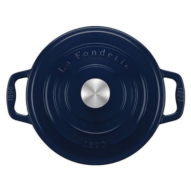 Cocotte en fonte émaillée - LA FONDERIE 1890 - ALMA25 - Induction tous feux - Revetement émaillé - Cuisson homogene