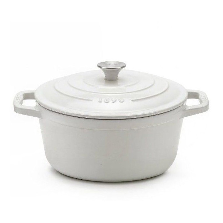Cocotte en fonte émaillée - LA FONDERIE 1890 - IENA22 - Induction tous feux - Revetement émaillé - Cuisson homogene