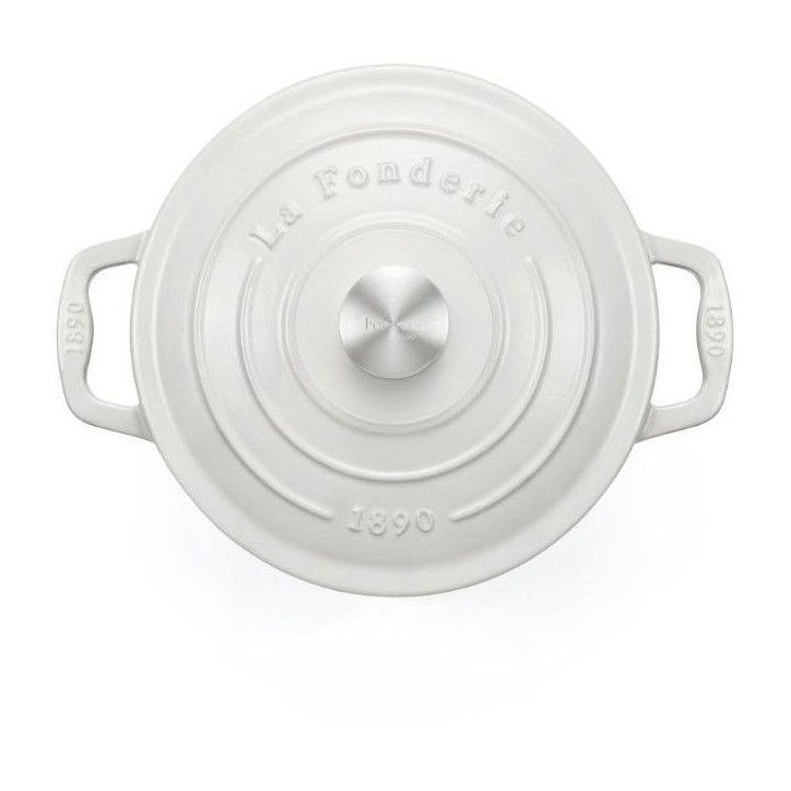 Cocotte en fonte émaillée - LA FONDERIE 1890 - IENA22 - Induction tous feux - Revetement émaillé - Cuisson homogene