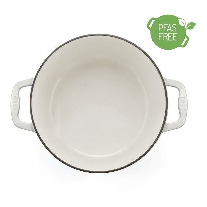 Cocotte en fonte émaillée - LA FONDERIE 1890 - IENA22 - Induction tous feux - Revetement émaillé - Cuisson homogene