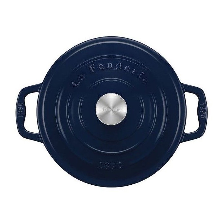 Cocotte en fonte émaillée - LA FONDERIE 1890 - ALMA22 - Induction tous feux - Revetement émaillé - Cuisson homogene