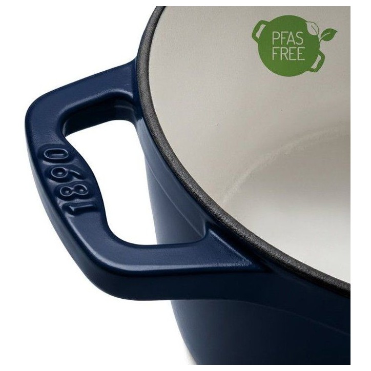 Cocotte en fonte émaillée - LA FONDERIE 1890 - ALMA22 - Induction tous feux - Revetement émaillé - Cuisson homogene