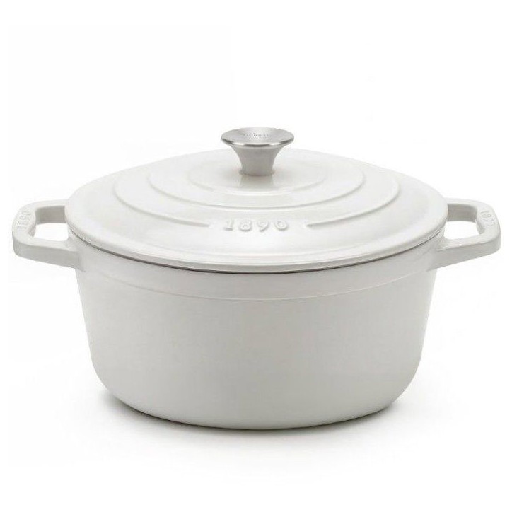 Cocotte en fonte émaillée - LA FONDERIE 1890 - IENA25 - Induction tous feux - Revetement émaillé - Cuisson homogene