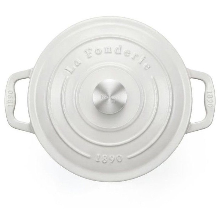 Cocotte en fonte émaillée - LA FONDERIE 1890 - IENA25 - Induction tous feux - Revetement émaillé - Cuisson homogene