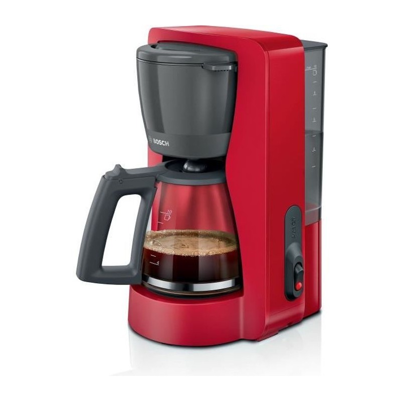 Cafetiere Filtre - BOSCH - TKA2M114 MyMoment - Rouge - Capacité 1,25L Cafetiere Filtre - BOSCH - TKA2M114 MyMoment - Rouge - Capacité 1,25L