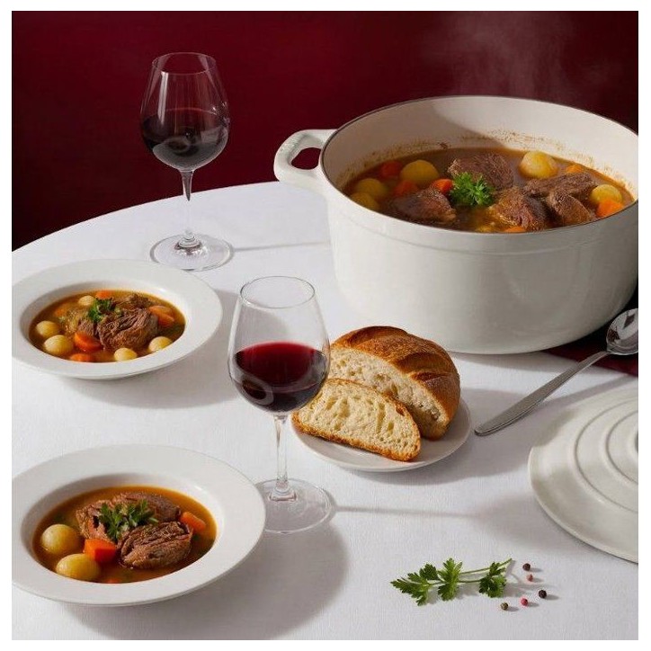 Cocotte en fonte émaillée - LA FONDERIE 1890 - IENA25 - Induction tous feux - Revetement émaillé - Cuisson homogene