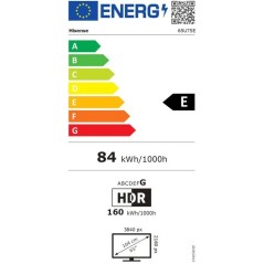Hisense 65U7SE - TV ULED MiniLED 65 (164 cm) - 4K UHD 3840x2160 - 144