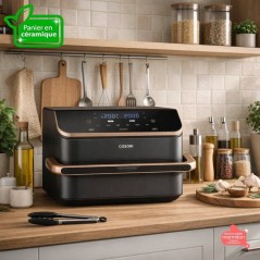 AirFryer - COSORI - DualBlaze Twinfry Pro Ceramic - 10 L - Noir - Conn