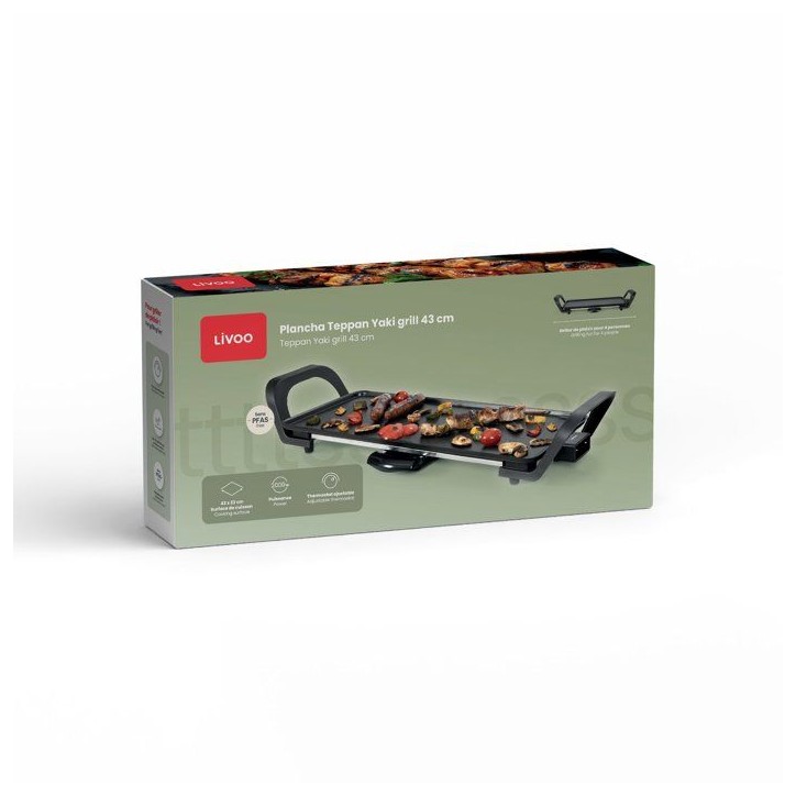 Plancha Teppan Yaki - LIVOO - DOC351 - 43 cm - 2000 W Plancha Teppan Yaki - LIVOO - DOC351 - 43 cm - 2000 W