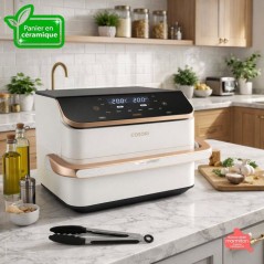 AirFryer - COSORI - DualBlaze Twinfry Pro Ceramic - 10 L - Blanc - Connectée Wi-Fi