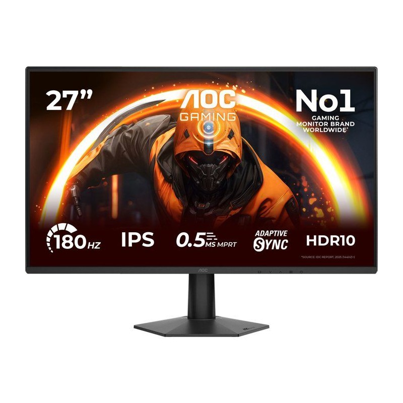 Écran PC Gamer - AOC - 27 - Full HD - 180 Hz - IPS - 0,5 ms - HDR10 A