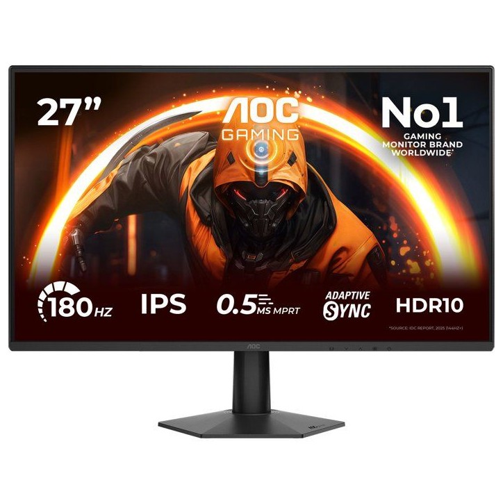 Écran PC Gamer - AOC - 27 - Full HD - 180 Hz - IPS - 0,5 ms - HDR10 Adaptive Sync
