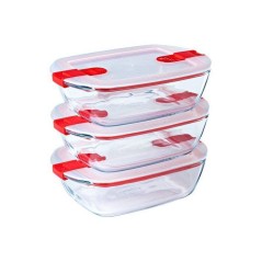 Boîtes de conservation rectangulaires - PYREX - Cook & Heat - Lot de