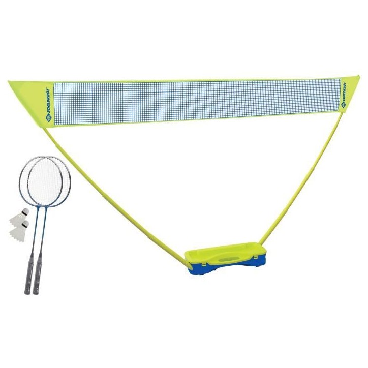 Ensemble de badminton - SCHILDKROT - Donic Schildkröt - 2 raquettes - 1 filet - Couleur bleu/jaune Ensemble de badminton - SCHILDKROT - Donic Schildkröt - 2 raquettes - 1 filet - Couleur bleu/jaune