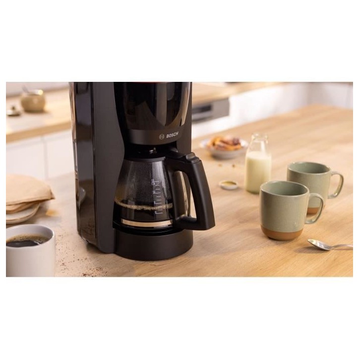 Cafetiere Filtre - BOSCH - TKA2M113 MyMoment - Noire - Capacité 1,25L - verseuse verre - systeme anti-gouttes Cafetiere Filtre - BOSCH - TKA2M113 MyMoment - Noire - Capacité 1,25L - verseuse verre - systeme anti-gouttes