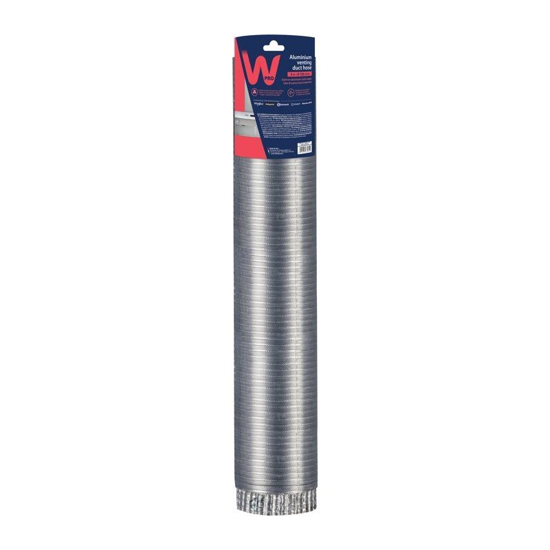 Gaine aluminium hotte - WPRO - CHT315/1 - Évacuation extérieure - 12