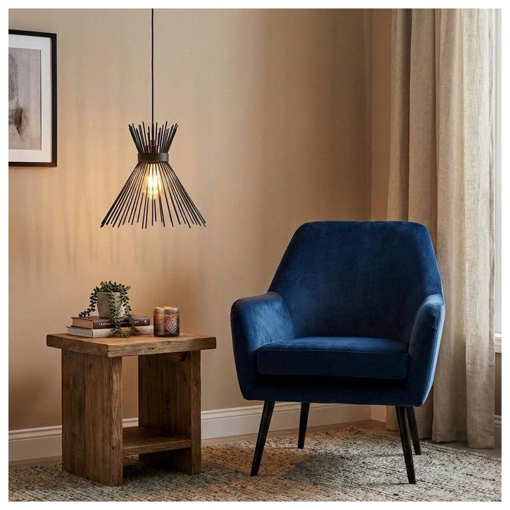 Suspension lustre D BY M.RED Black - Fer noir - Style moderne - Design raffiné