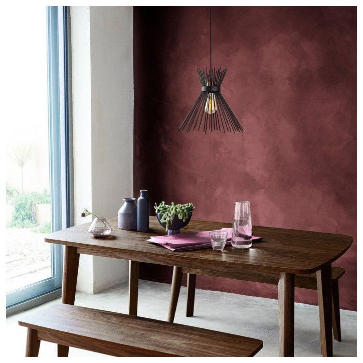 Suspension lustre D BY M.RED Black - Fer noir - Style moderne - Design raffiné