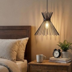 Suspension lustre D BY M.RED Black - Fer noir - Style moderne - Design
