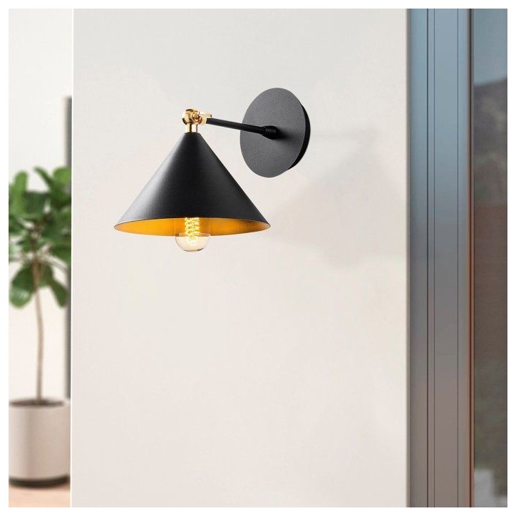 Applique murale Black - Industriel et scandinave - Métal - Design tendance Applique murale Black - Industriel et scandinave - Métal - Design tendance