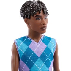 Poupée - BARBIE - Ken Fashionista JJN67 - Polo carreaux - Look tendan