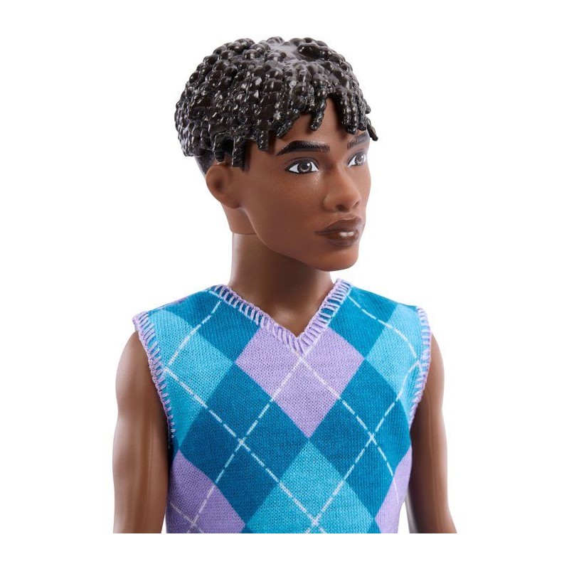 Poupée - BARBIE - Ken Fashionista JJN67 - Polo carreaux - Look tendan