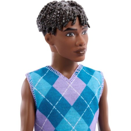 Poupée - BARBIE - Ken Fashionista JJN67 - Polo carreaux - Look tendan
