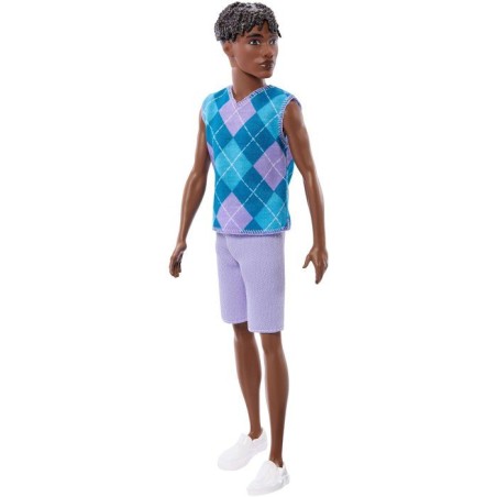 Poupée - BARBIE - Ken Fashionista JJN67 - Polo carreaux - Look tendance - Tenue estivale