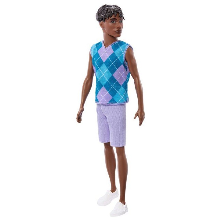 Poupée - BARBIE - Ken Fashionista JJN67 - Polo carreaux - Look tendance - Tenue estivale Poupée - BARBIE - Ken Fashionista JJN67 - Polo carreaux - Look tendance - Tenue estivale