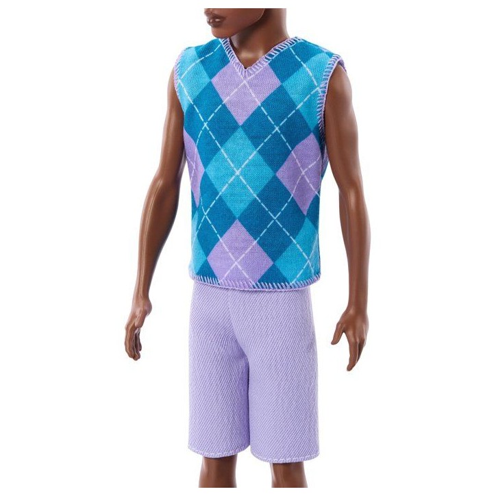 Poupée - BARBIE - Ken Fashionista JJN67 - Polo carreaux - Look tendance - Tenue estivale Poupée - BARBIE - Ken Fashionista JJN67 - Polo carreaux - Look tendance - Tenue estivale
