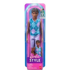 Poupée - BARBIE - Ken Fashionista JJN67 - Polo carreaux - Look tendan