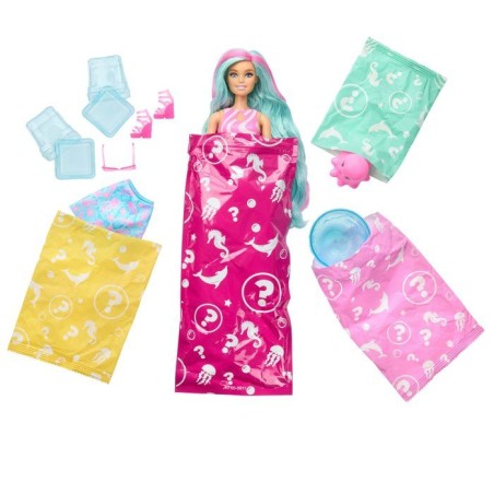 Poupée surprise - BARBIE - Pop Reveal Océan Méduse JKF62 - 8 surprises - Slime - Accessoires
