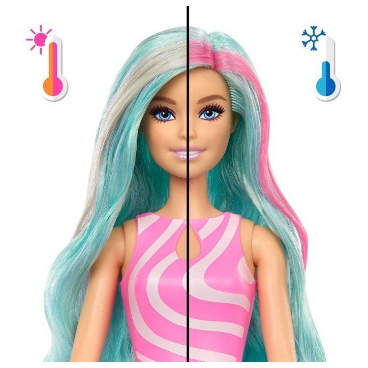 Poupée surprise - BARBIE - Pop Reveal Océan Méduse JKF62 - 8 surprises - Slime - Accessoires