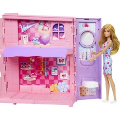 Playset - BARBIE - Maison a emporter JMD28 - 4 espaces - 10 accessoire