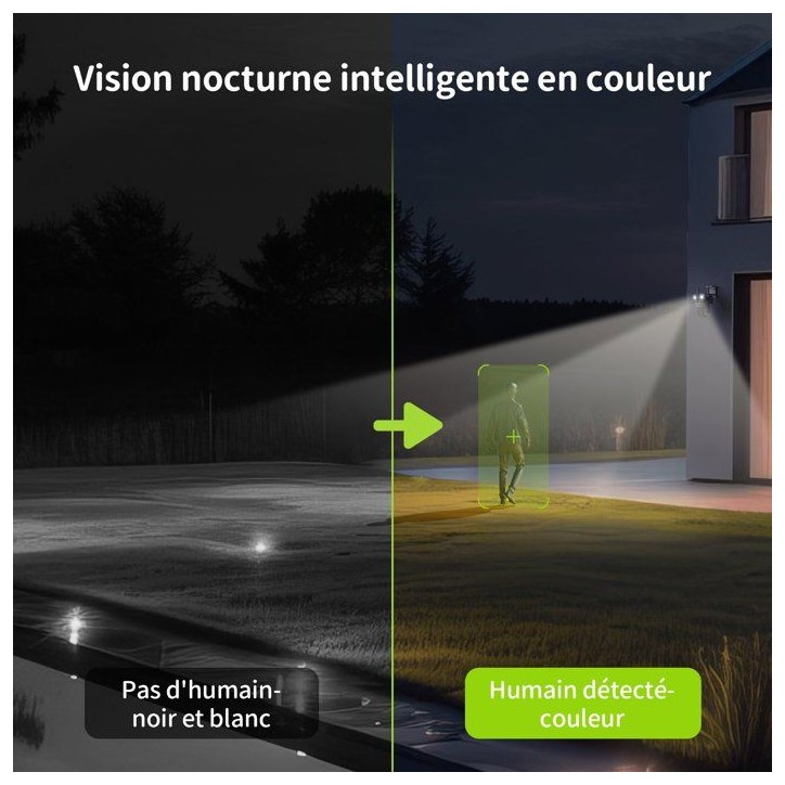 Caméra de surveillance - BEANS VIEW - D320 Dual 2K - Extérieur - WiFi - Vision nocturne